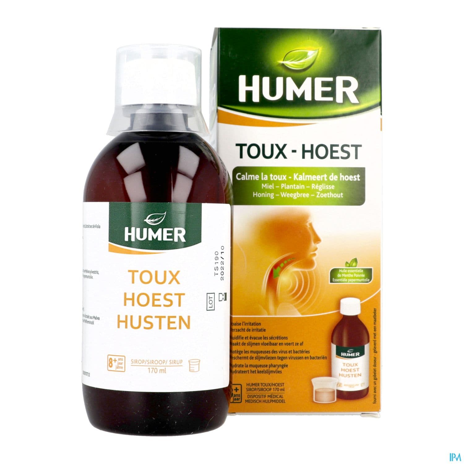HUMER TOUX MIEL/PLANT/REG SP 170ML