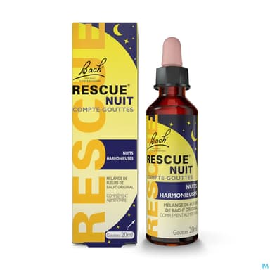 Rescue Bach Nuit Compte Gouttes 20ml