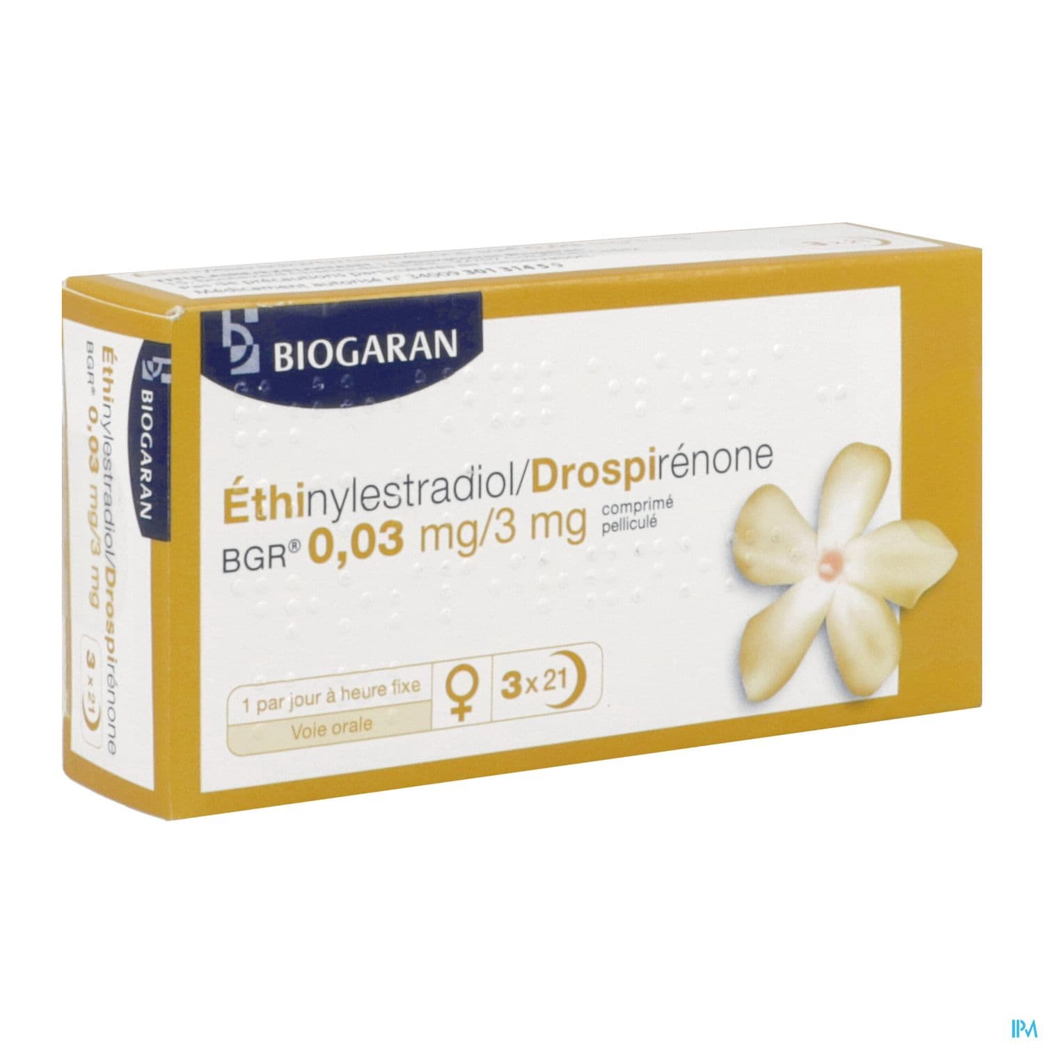 Ethinylestradiol Drospirenone Bgr 0mg03/3mg Comprime 21 X3