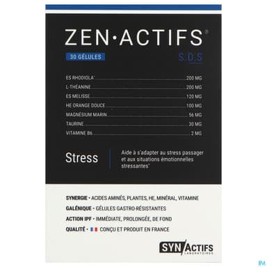 Synactifs Zen Actifs Gelule 30