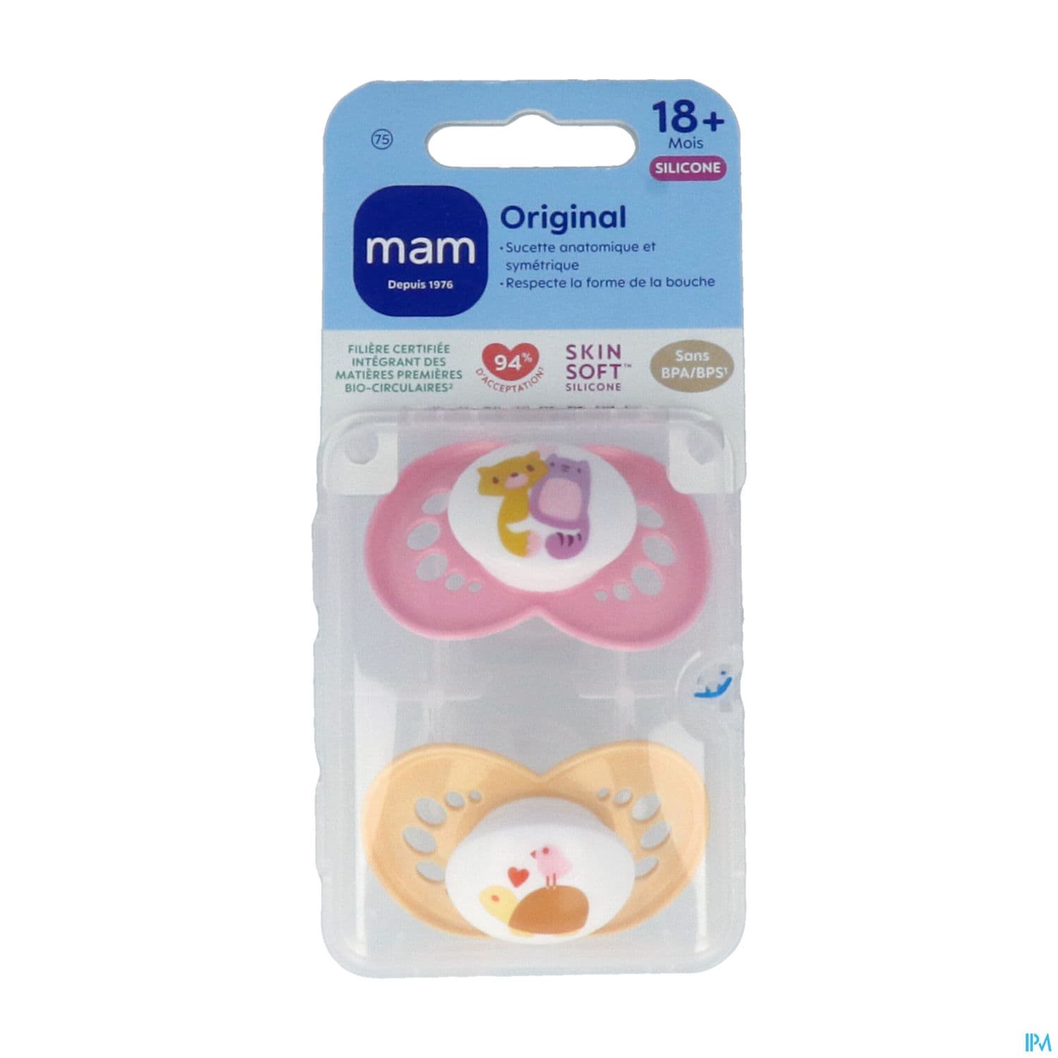 Mam Sucette Original Classique +18m Silicone X2