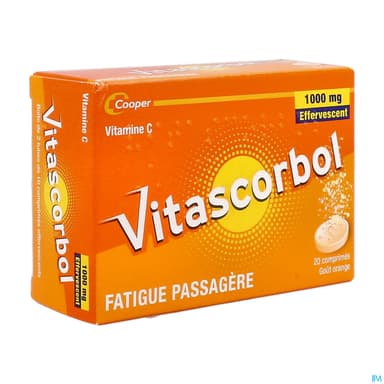 Vitascorbol 1g Comprime Effervescent 20