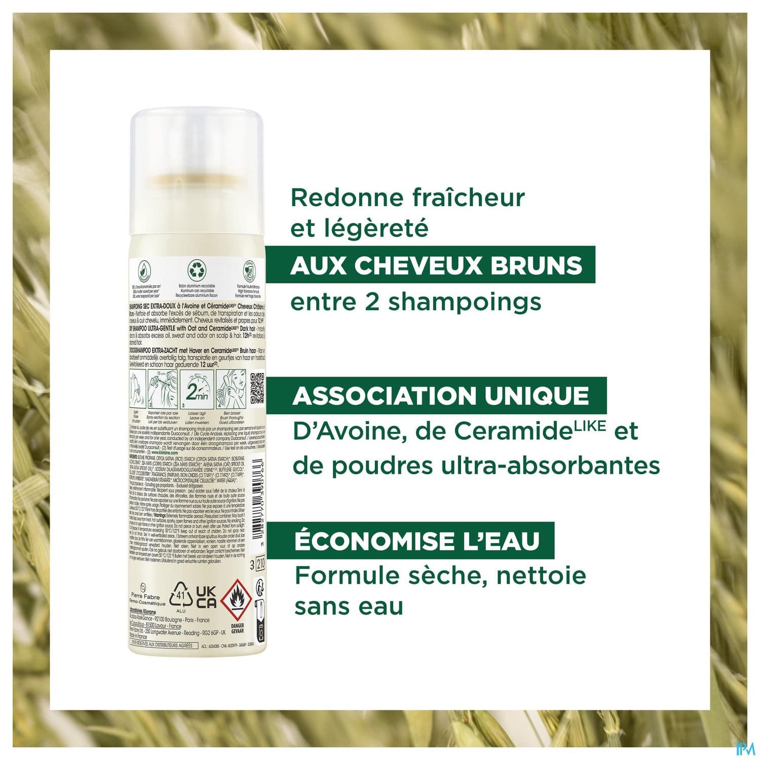 KLORANE SH SEC AVOIN TEINTE 150ML