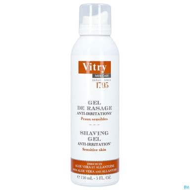 Vitry Men Care Gel De Rasage 150ml