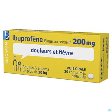 IBUPROFENE 200MG BIOG CONS CPR 20