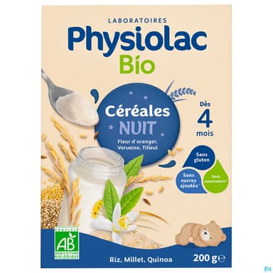 PHYSIOLAC CEREALE DU SOIR BIO 200G