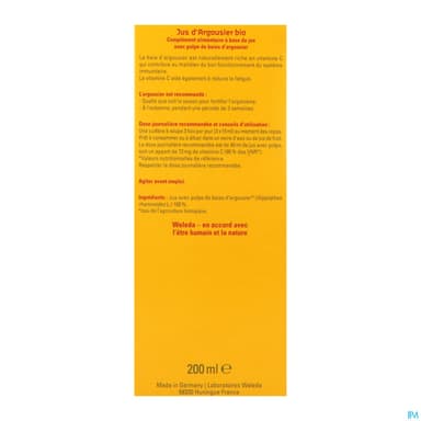 Weleda Argousier Bio Jus 200ml