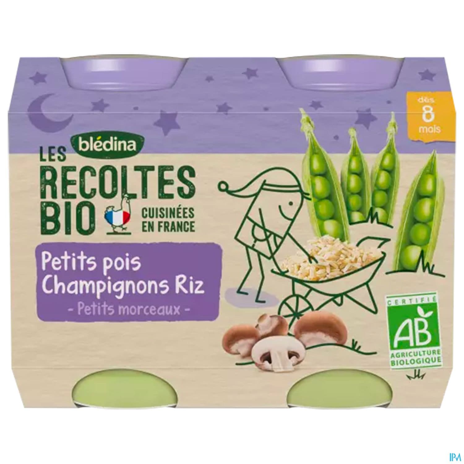BLEDINA REC BIO NT PP/CHAMP/RIZ X2
