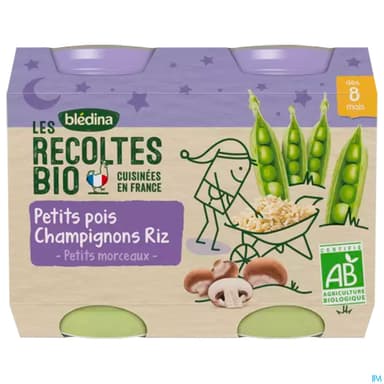 BLEDINA REC BIO NT PP/CHAMP/RIZ X2