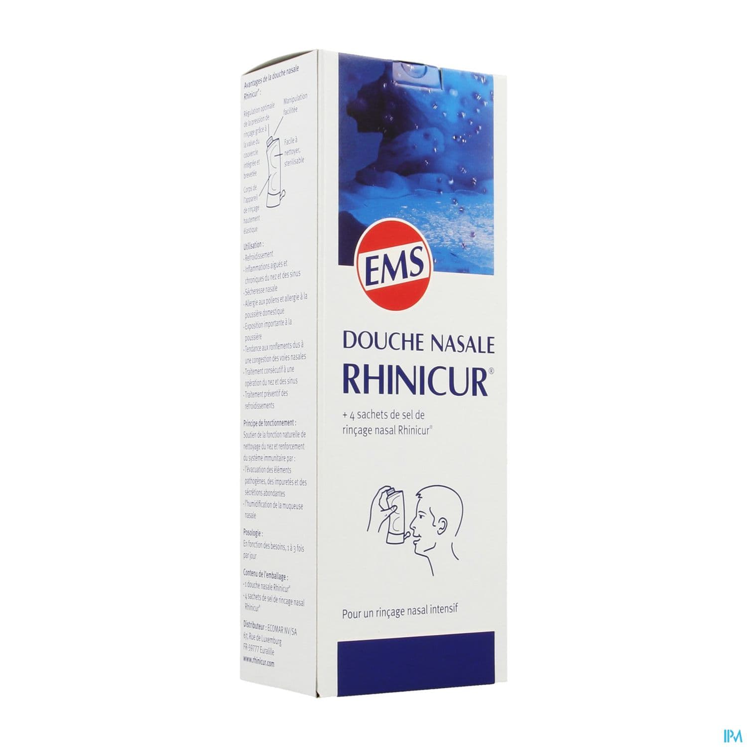 Rhinicur Douche Nasale Appareil + Sachet X4