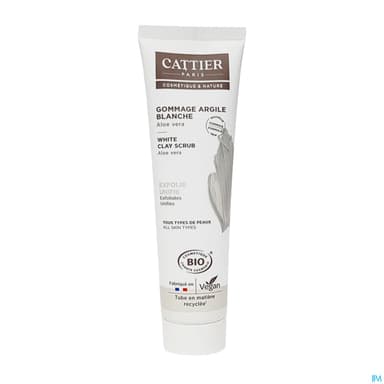 CATTIER GOMMAGE ARGILE BLC 100ML