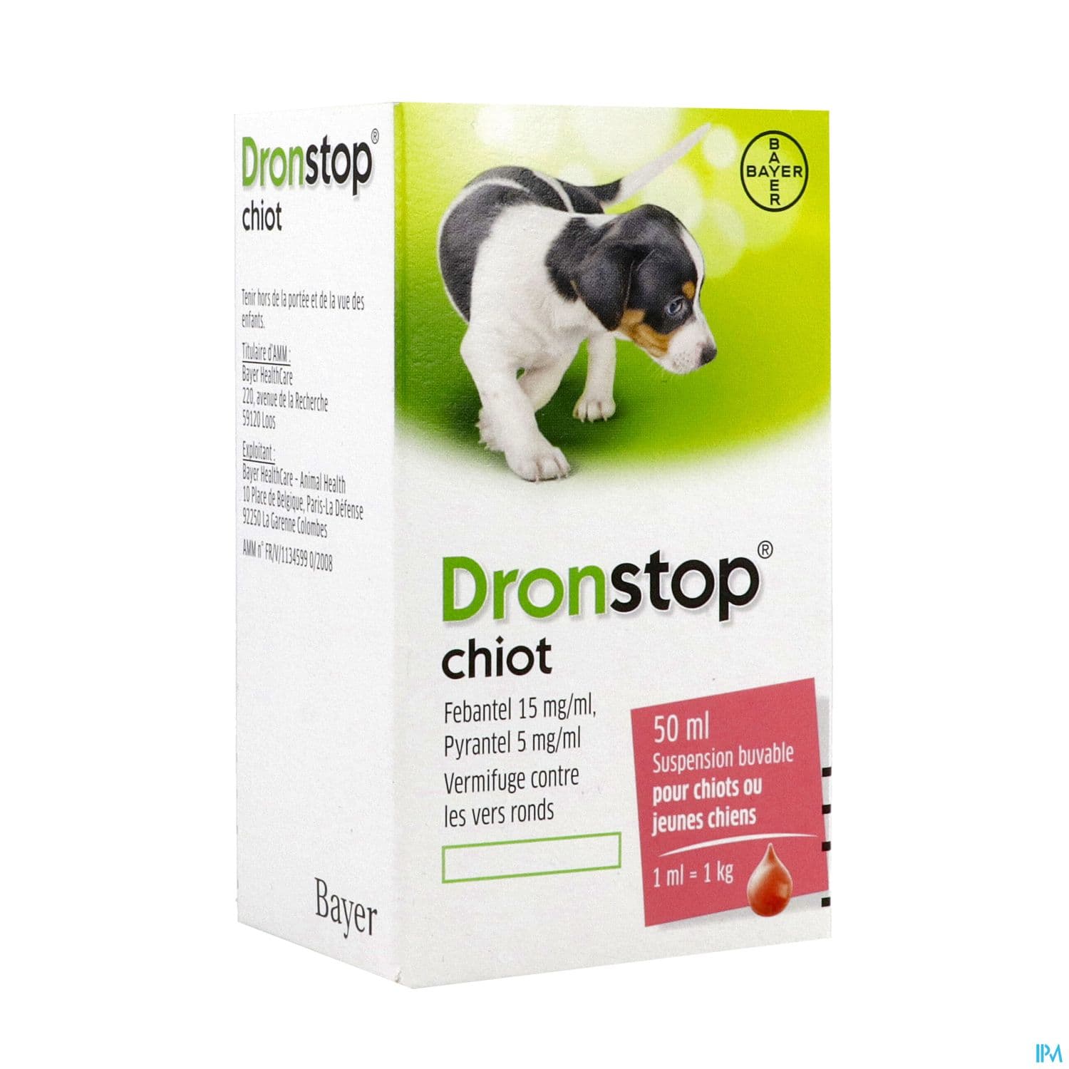 DRONSTOP CHIOT SUSP/BUV FL50ML1