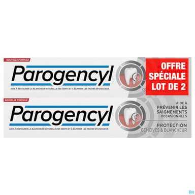 Parogencyl Dentifrice Prevention Gencives Blancheur 75ml X2