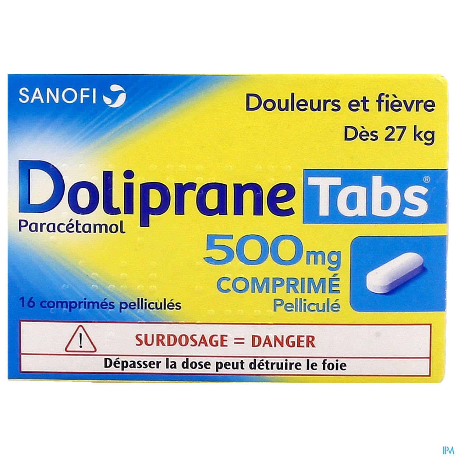 DOLIPRANETABS 500MG CPR 16