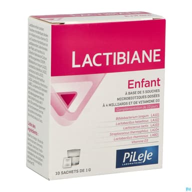 Pileje Lactibiane Enfant Poudre 1g Sachet 10