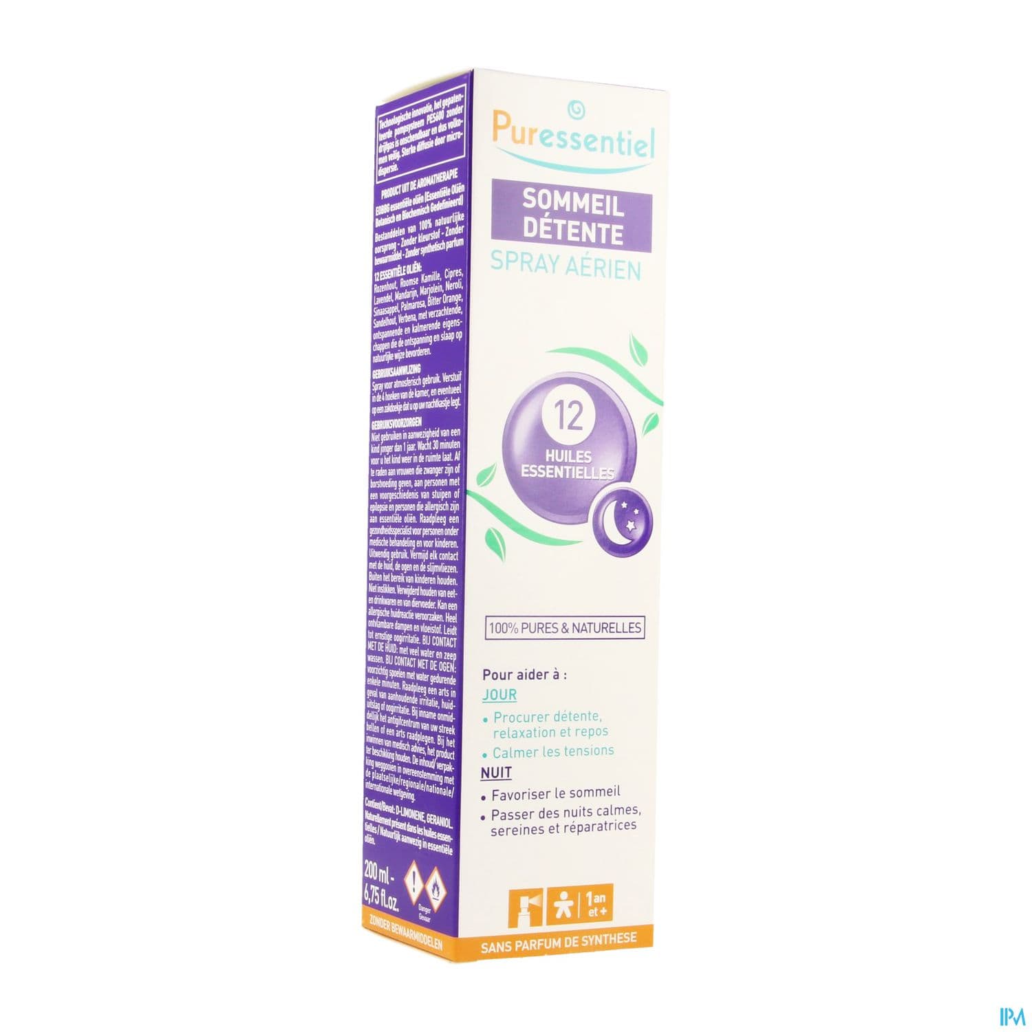 Puressentiel Spray Aerien Sommeil Detente Aux 12he 200ml