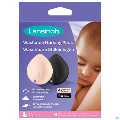 Lansinoh Coussinets D'allaitement Lavables X8