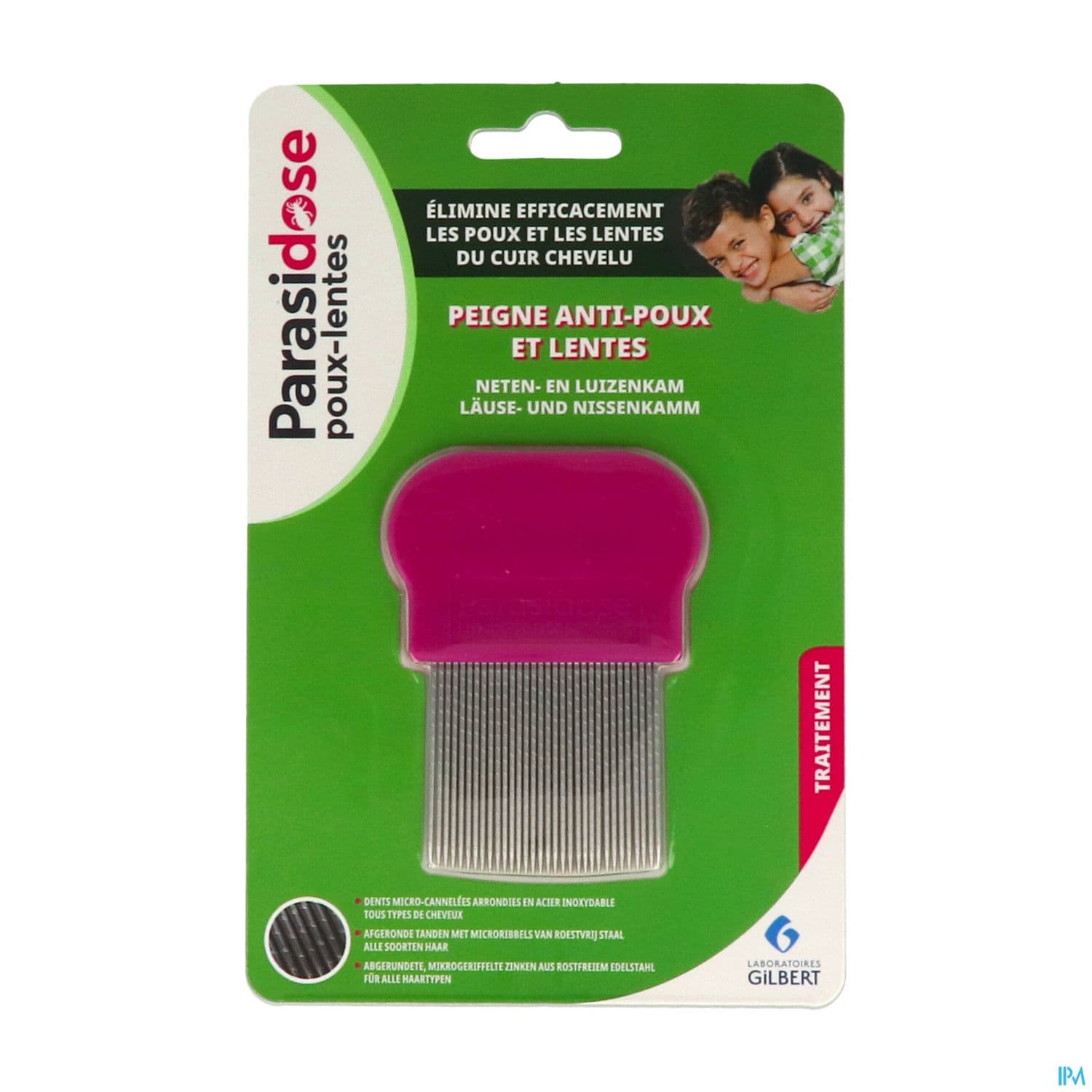 PEIGNE PARASIDOSE DENT CANNELEE