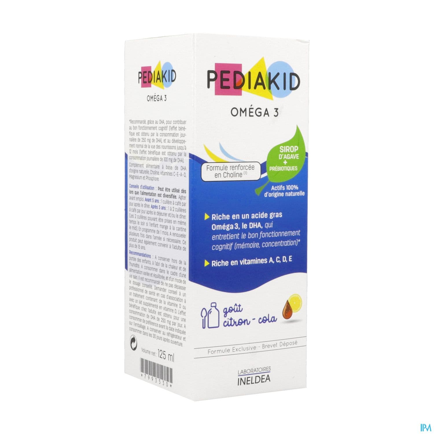 PEDIAKID OMEGA3 CITR/COLA SP 125ML
