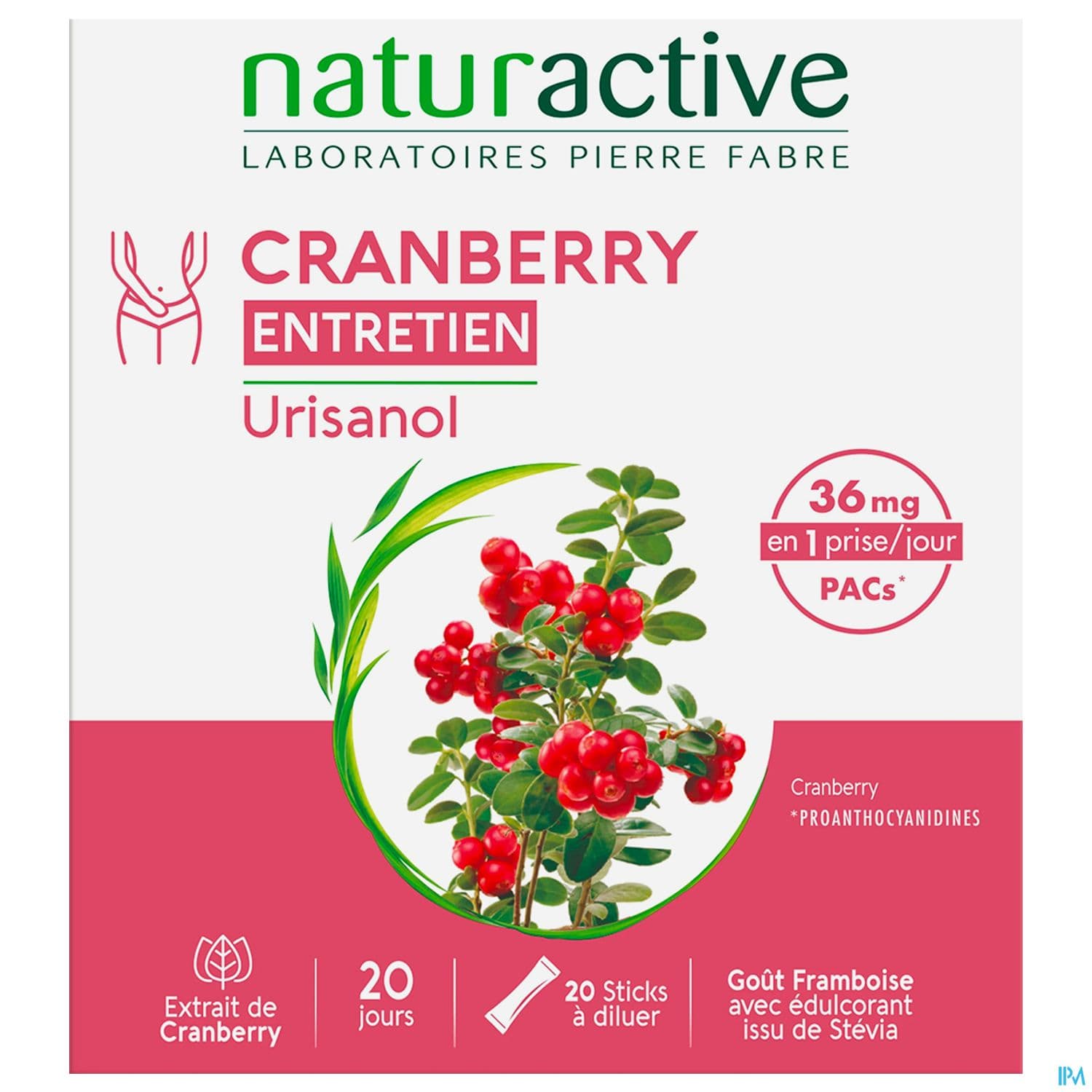 Naturactive Urisanol Entretien Cranberry Stick 20