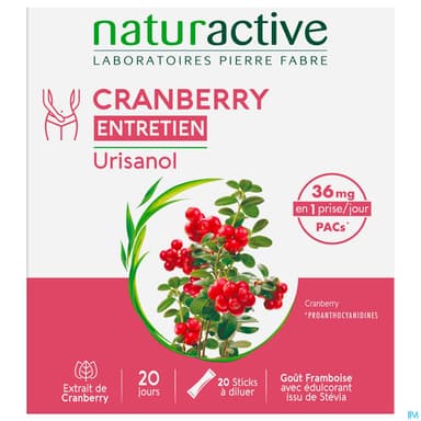 Naturactive Urisanol Entretien Cranberry Stick 20