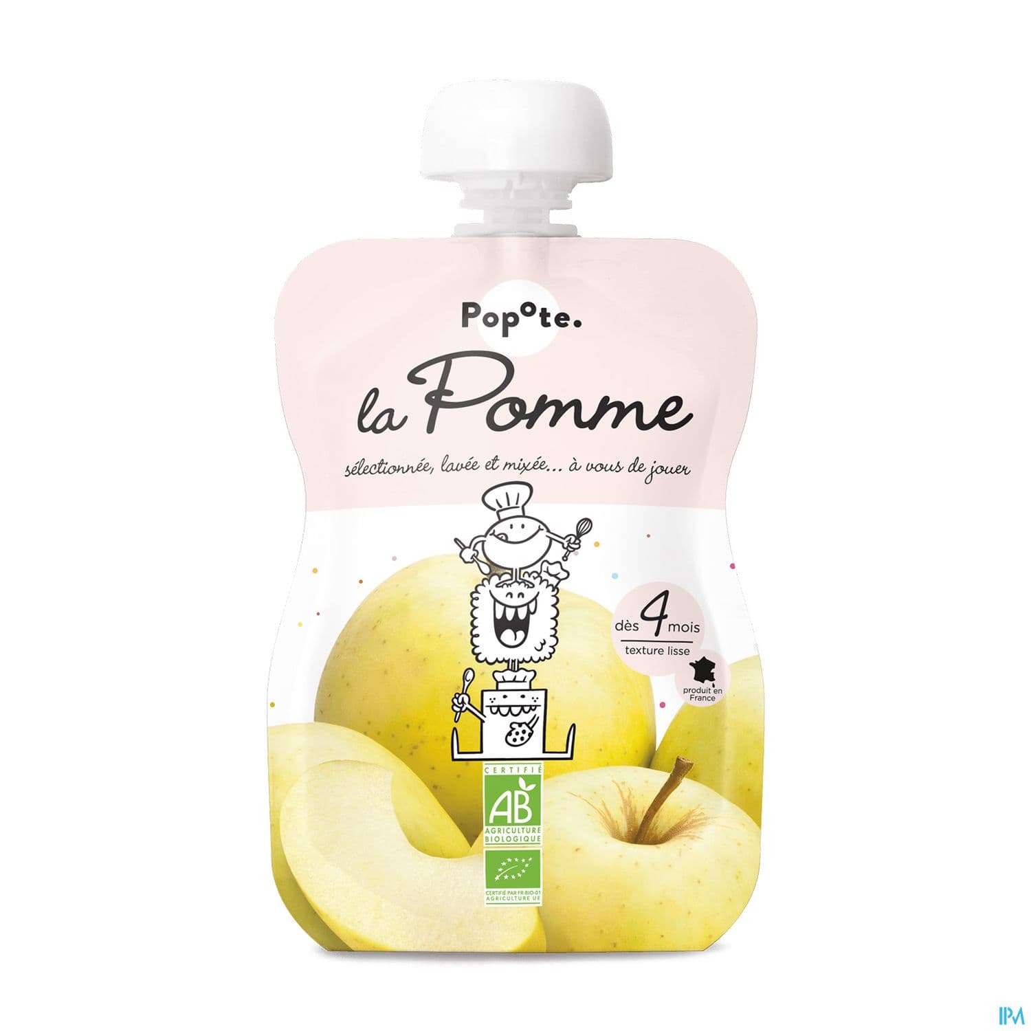 POPOTE COMPOTE POMME LISSE 120G