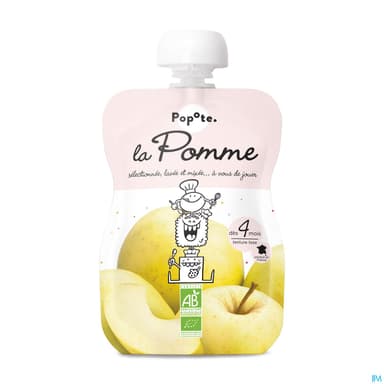 POPOTE COMPOTE POMME LISSE 120G