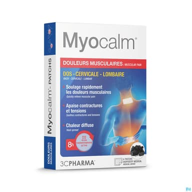 3C PHARMA MYOCALM PATCH X4