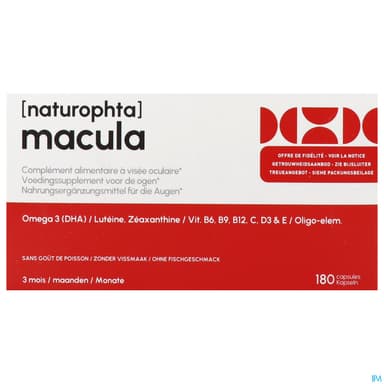 NATUROPHTA MACULA CAPSULE 180