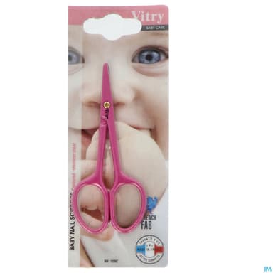 Vitry Ciseaux Ongles Bebe Inox Trempe Couleur