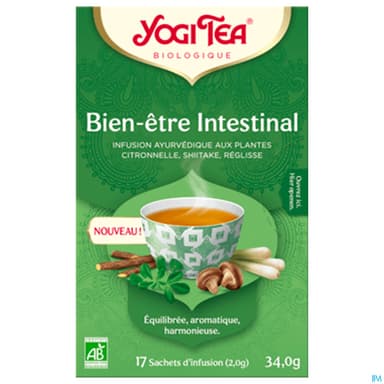 Yogi Tea Bien Etre Intestinal Bio Infusette 2g 18