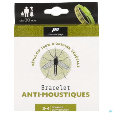 Pharmavoyage Bracelet Antimoustique Kaki