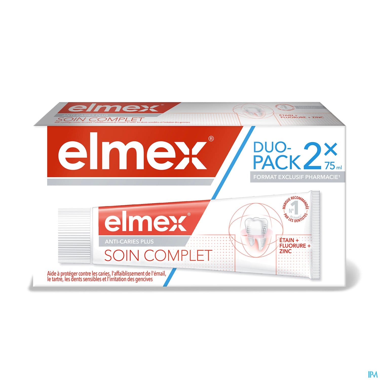 ELMEX DENT SOIN COMPLET 75ML DUO