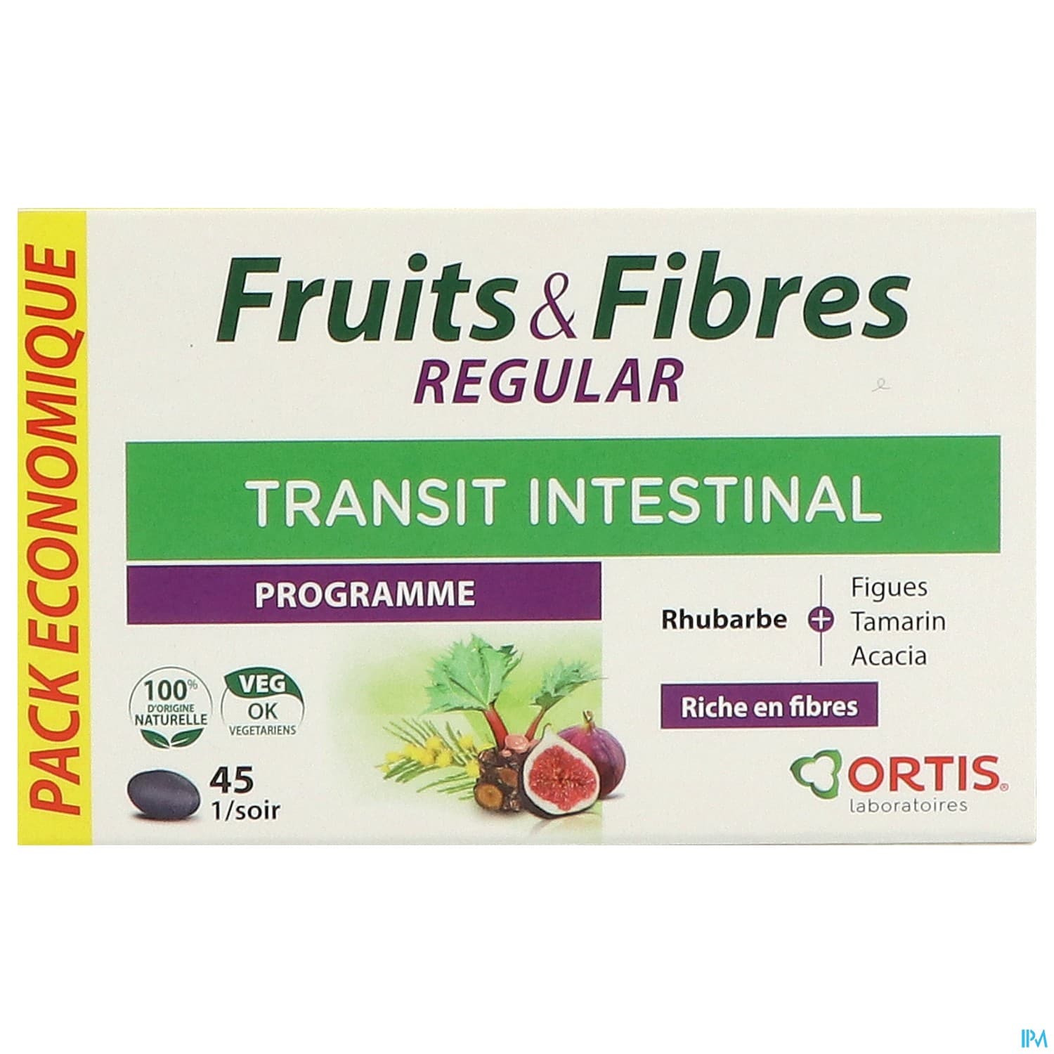 Ortis Fruits Fibres Regular Comprime 45