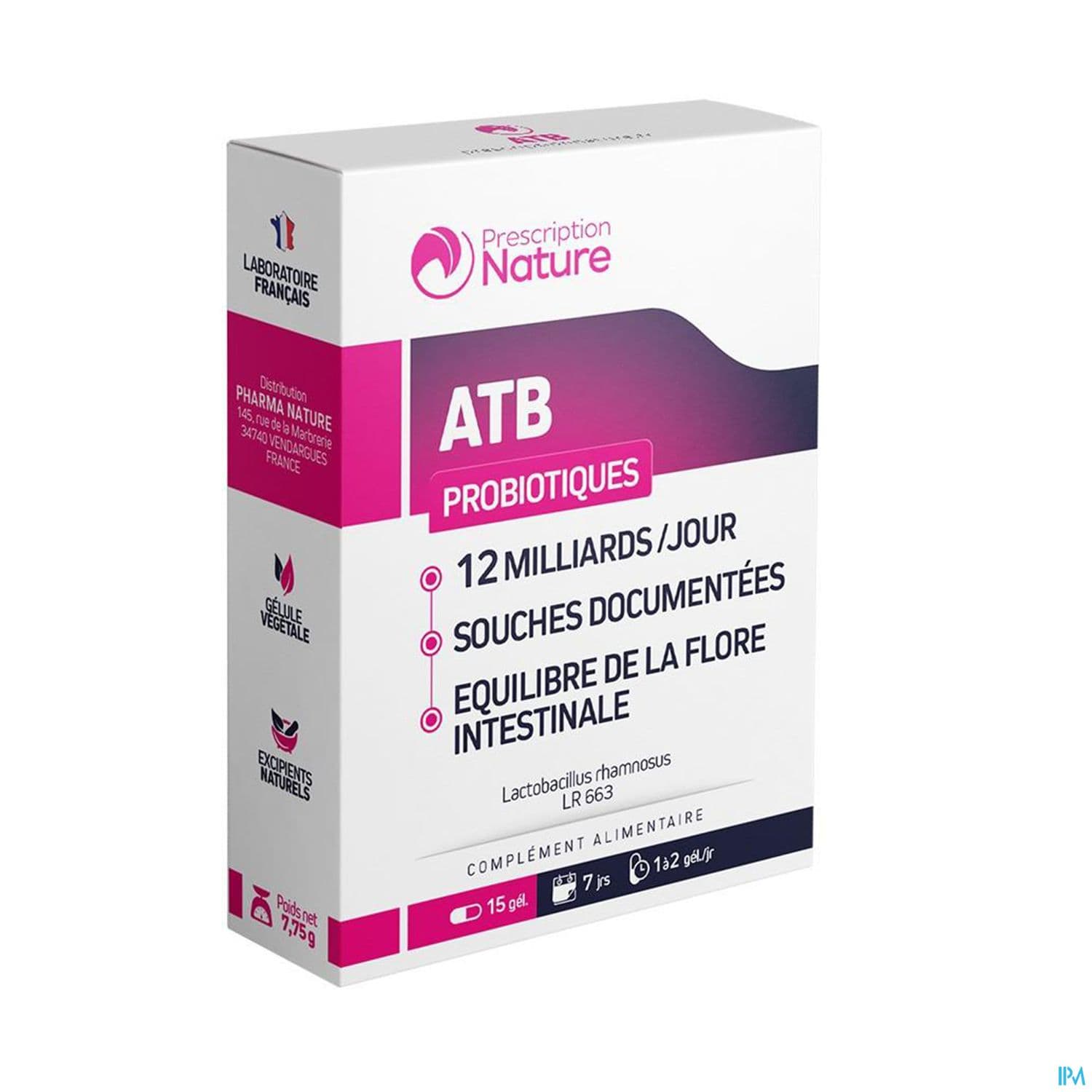 Prescription Nature Probiotiques Atb 12md Gelule 15