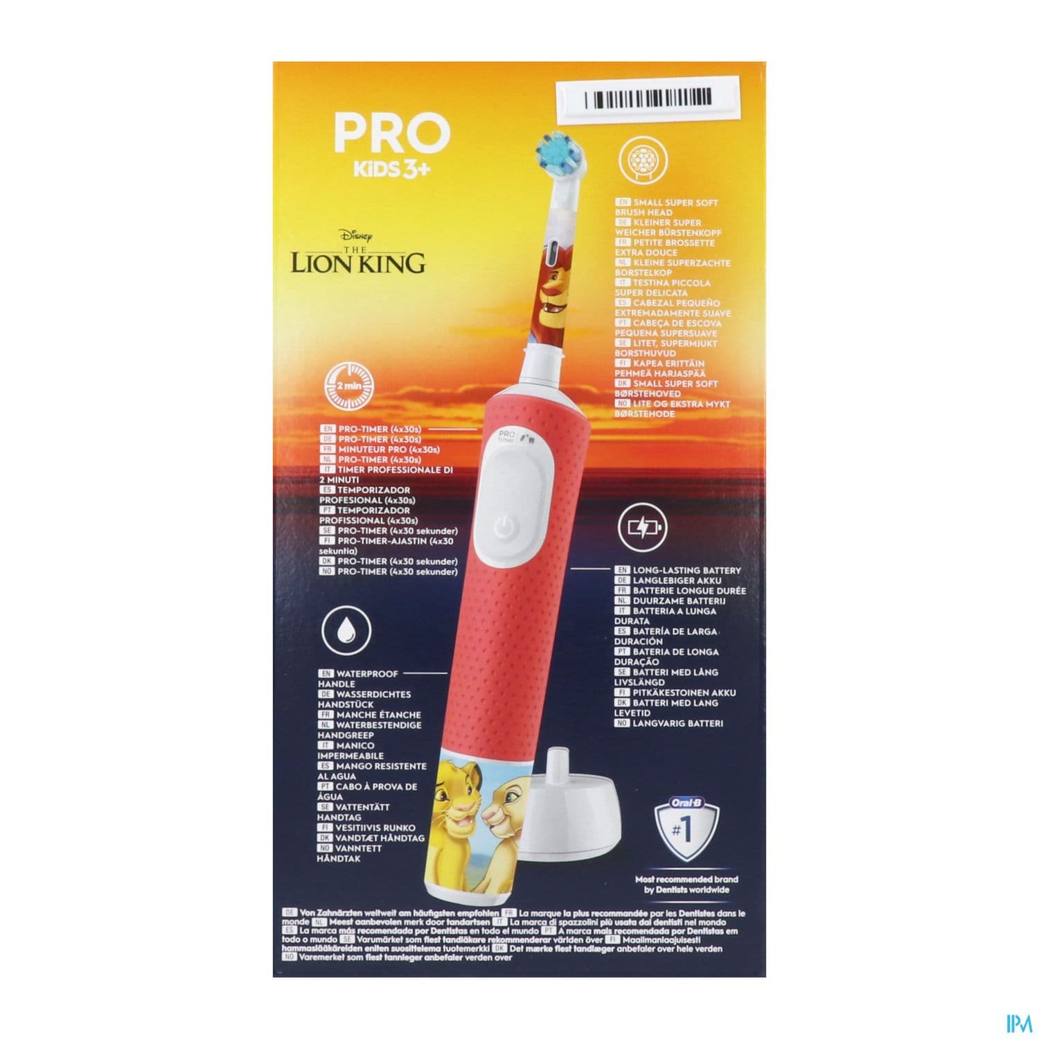 BDEN ORAL-B PRO ELEC KID ROI LION