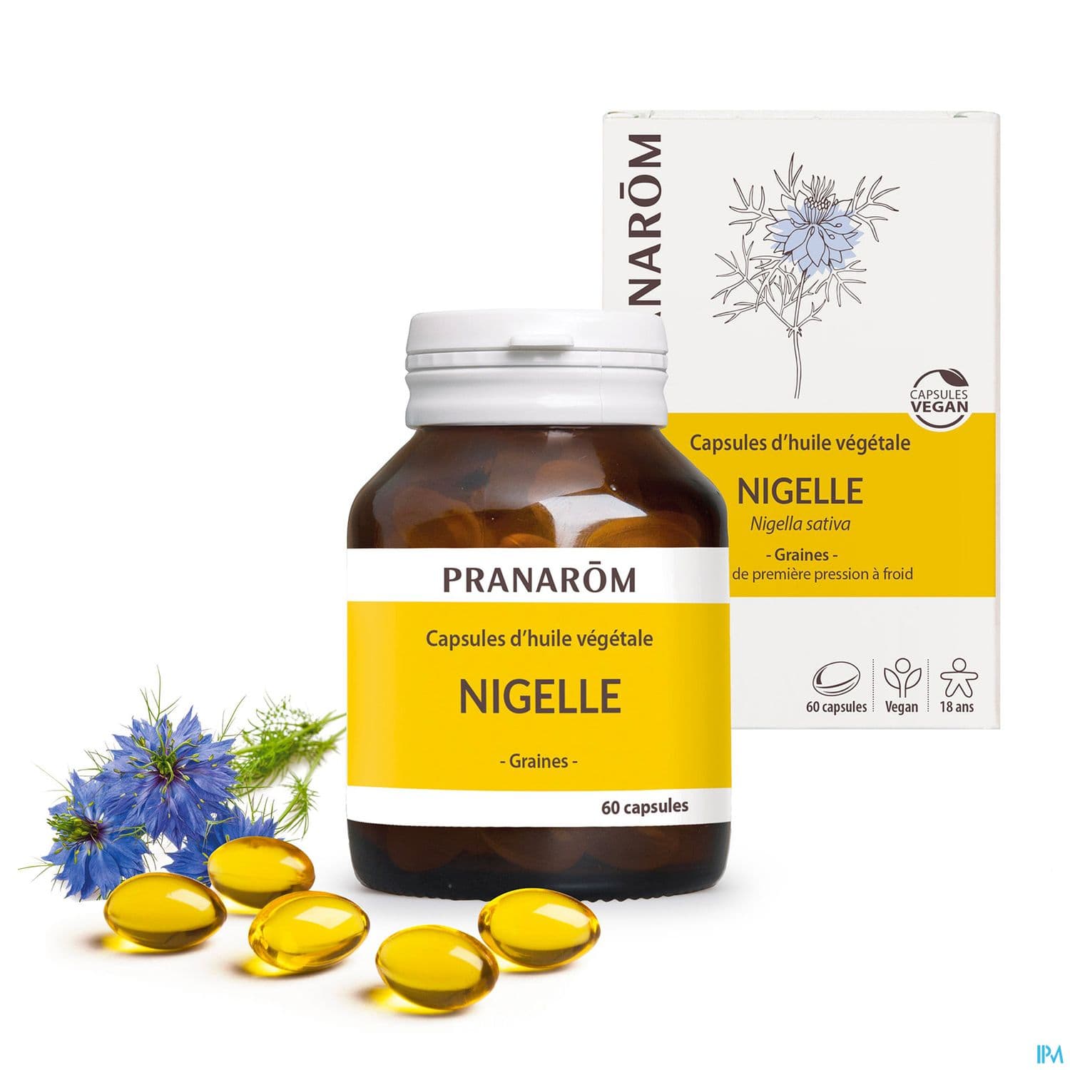Pranarom Perles Huile Vegetale Nigelle Bio Capsule 60
