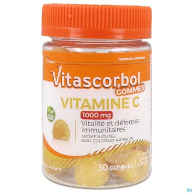 VITASCORBOL GOMMES VITC 1000MG 30