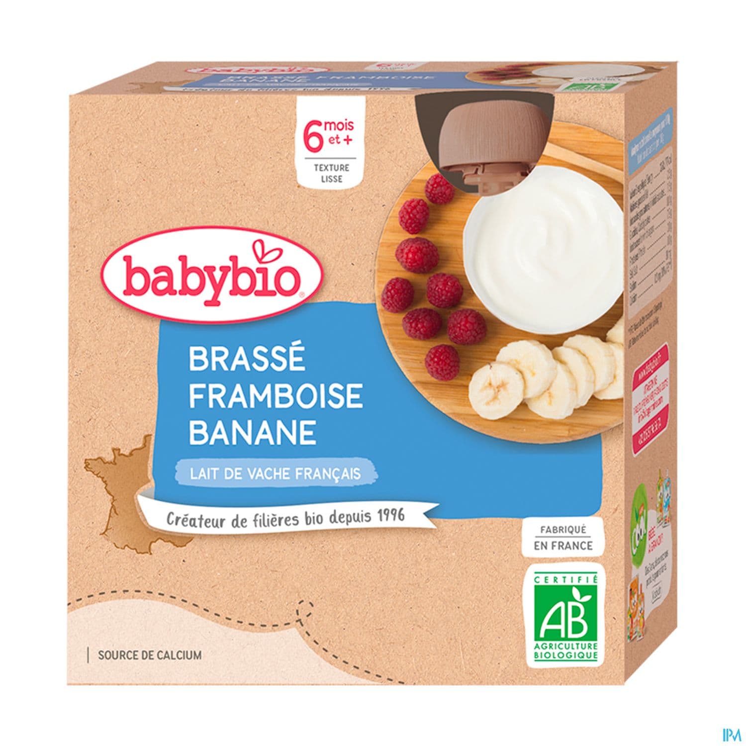 BABYBIO GOURD BRASS FRAMB/BAN4X85G