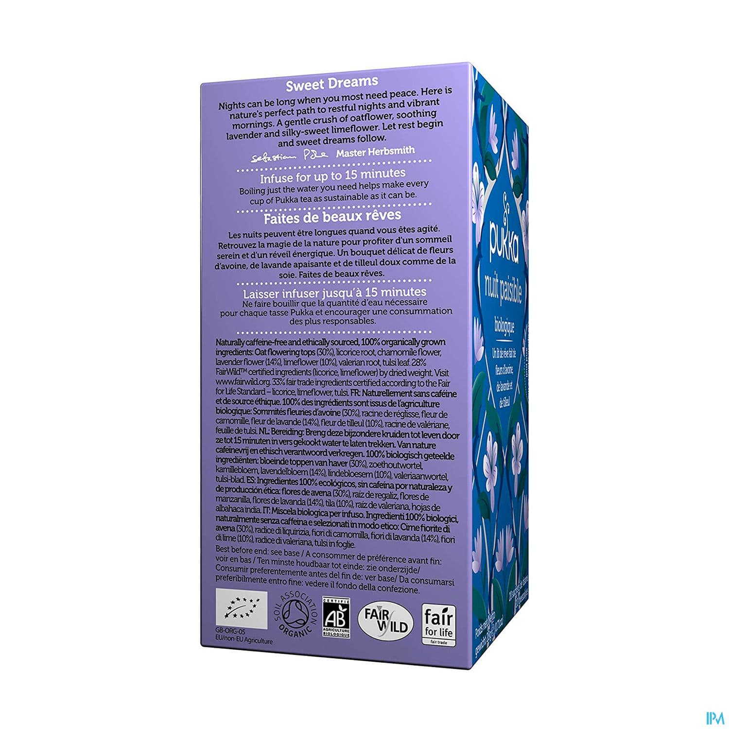 PUKKA INFUS NUIT PAISIBLE SACH 20