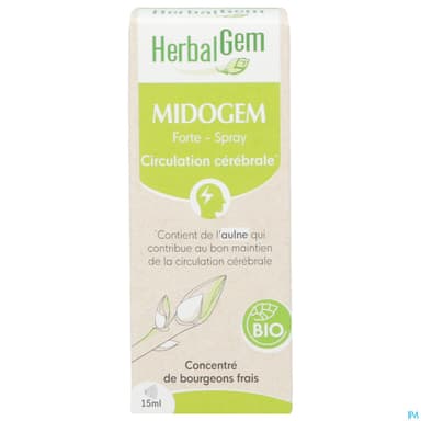 Herbalgem Midogem Forte Gc25 Cerebral Bio Spray 15ml