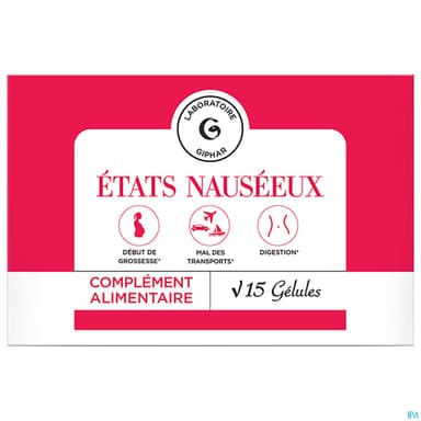 GIPHAR ETAT NAUSEEUX GELULE 15