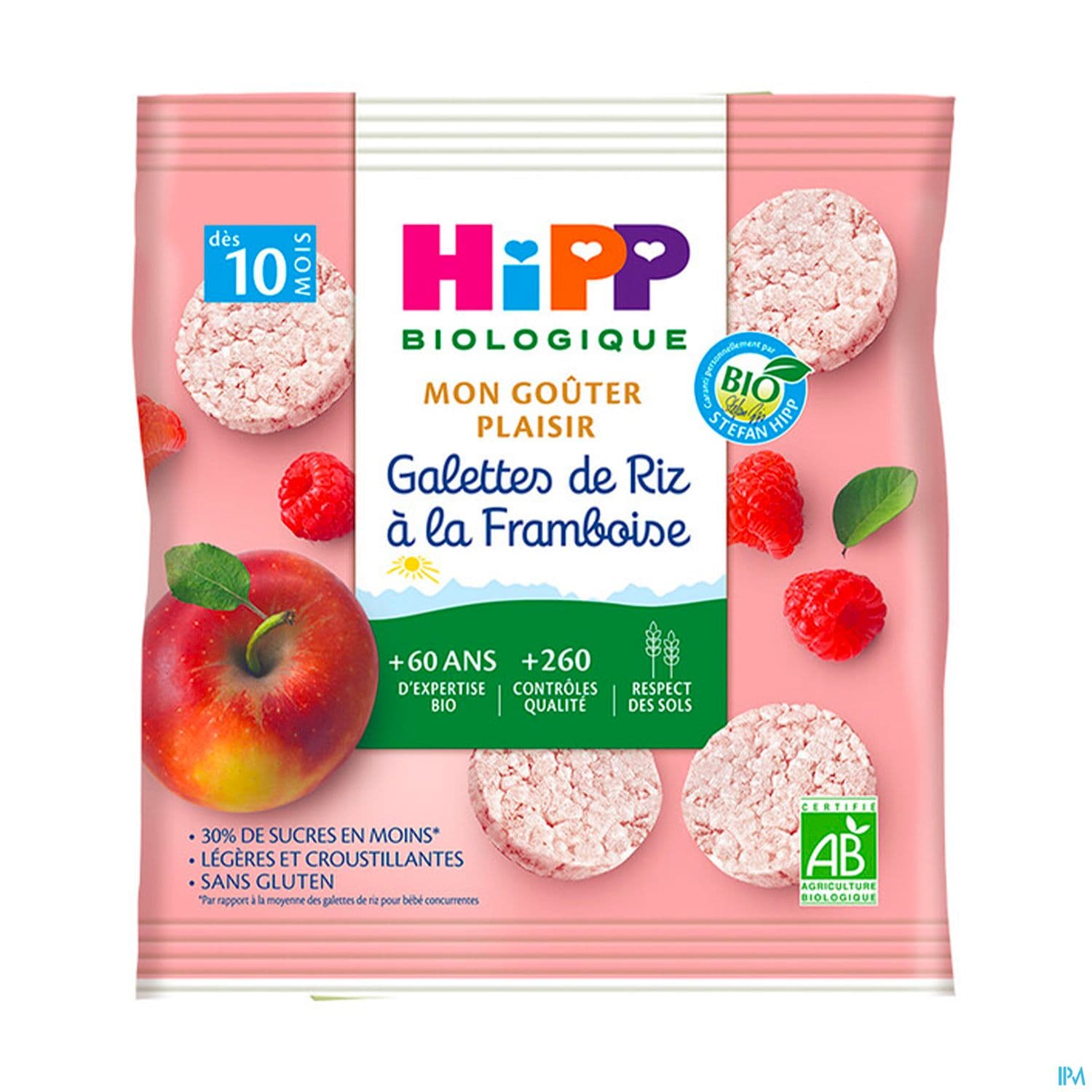 HIPP GALETTE RIZ FRAMBOISE 30G