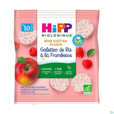 HIPP GALETTE RIZ FRAMBOISE 30G