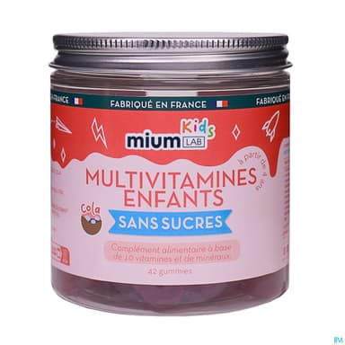 Mium Lab Multivitamines Sans Sucre Enfants Gummies 42