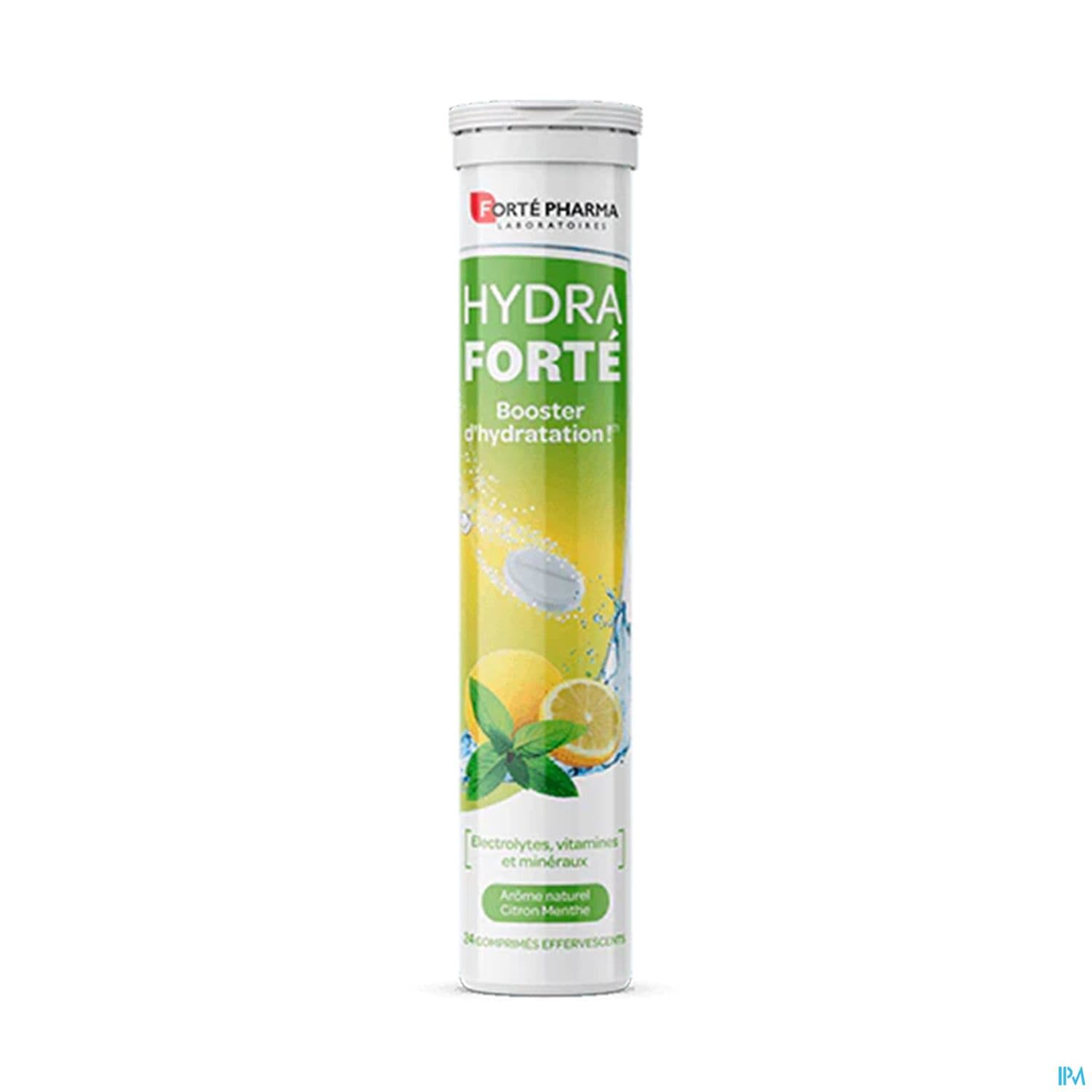Forte Pharma Hydra Forte Booster D'hydratation Gout Citron Menthe Comprime Effervescent 24