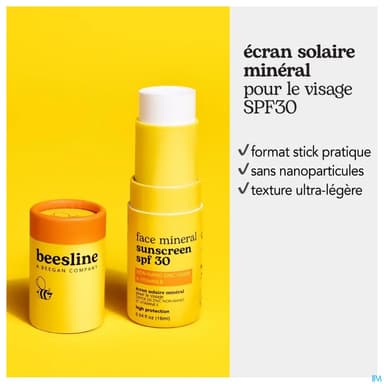 Beesline Ecran Solaire Mineral Spf30 Stick 18g