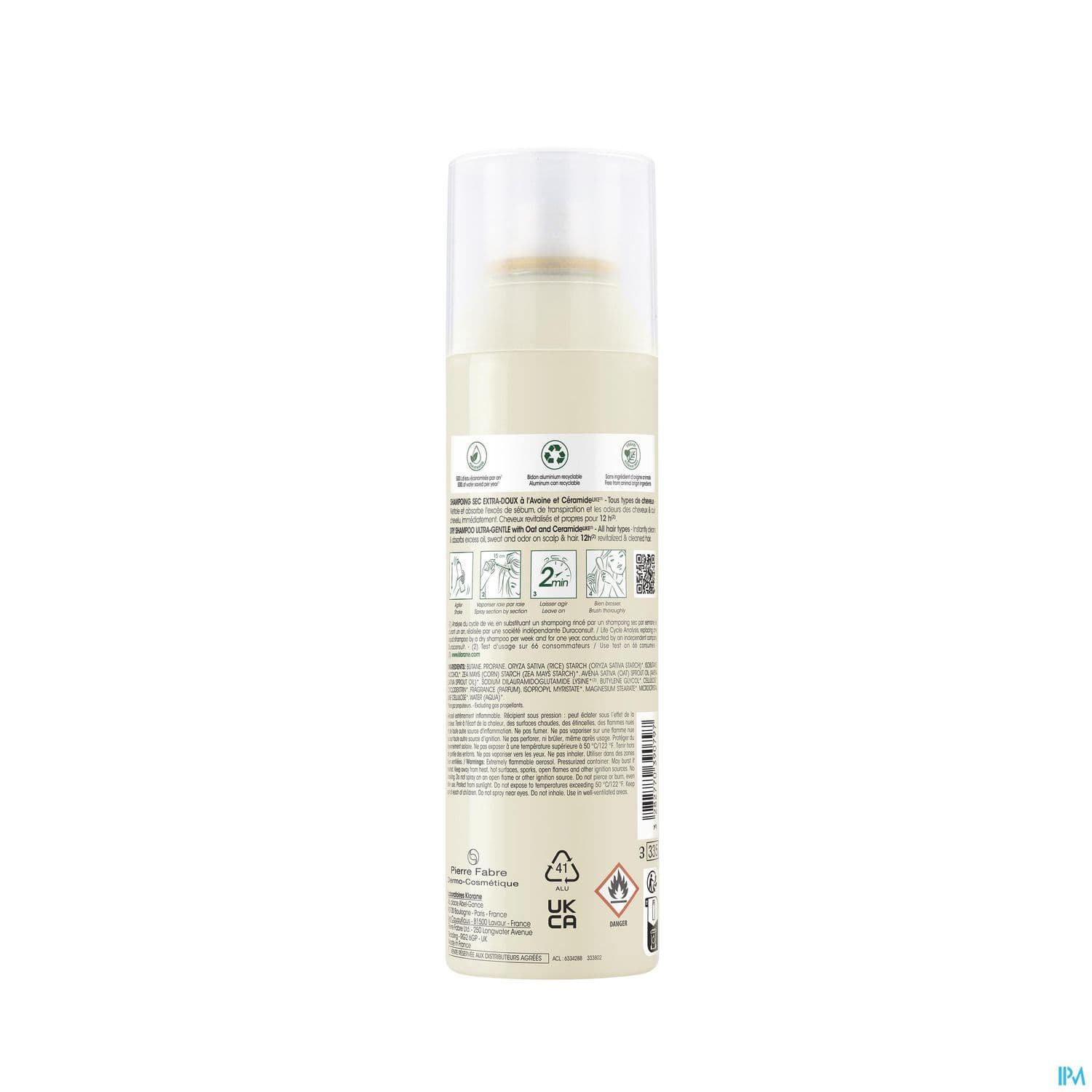 Klorane Shampooing Sec Avoine Ceramide Spray 150ml