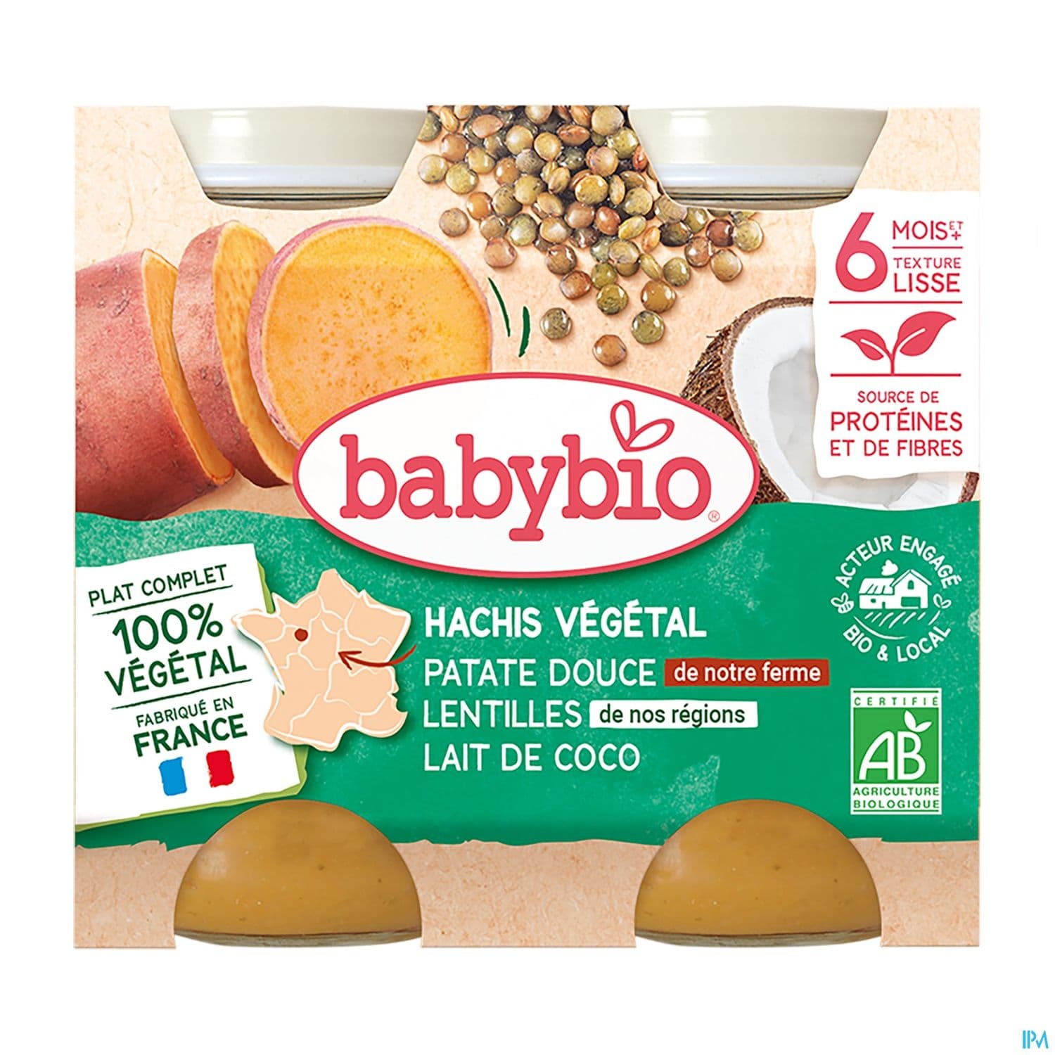 Babybio Hachis Vegetal 200g X2