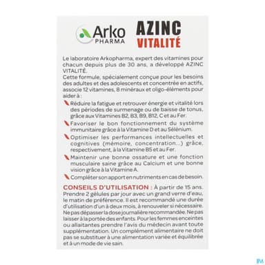 AZINC VITALITE AD GELUL60